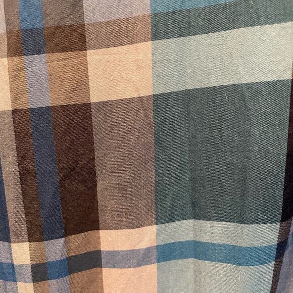 Hugo Boss Slim Fit Blue Plaid Button Shirt size Medium - Picture 8 of 9